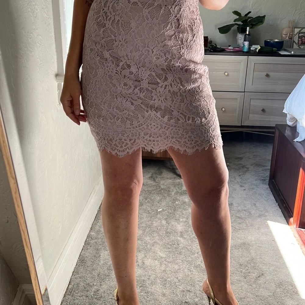 Gorgeous lace lilac Tobi cocktail dress S - Picture 5 of 9